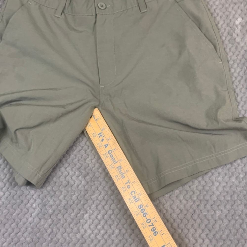 Swannies Golf Shorts Mens 34 Olive Green Performance Stretch Flat Front - Picture 5 of 10